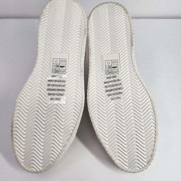 Dolce Vita Veola Checkered Plush Hightop Tan Sneakers, Women's 9.5 - Picture 5 of 7